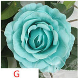 Artificial Silk Rose Flower Heads - 11 pieces