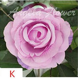 Artificial Silk Rose Flower Heads - 11 pieces
