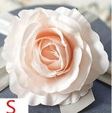 Artificial Silk Rose Flower Heads - 11 pieces