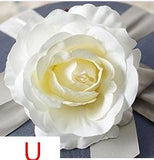 Artificial Silk Rose Flower Heads - 11 pieces