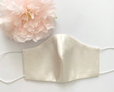 Satin Bridal Party Wedding Face Masks (5 sets)